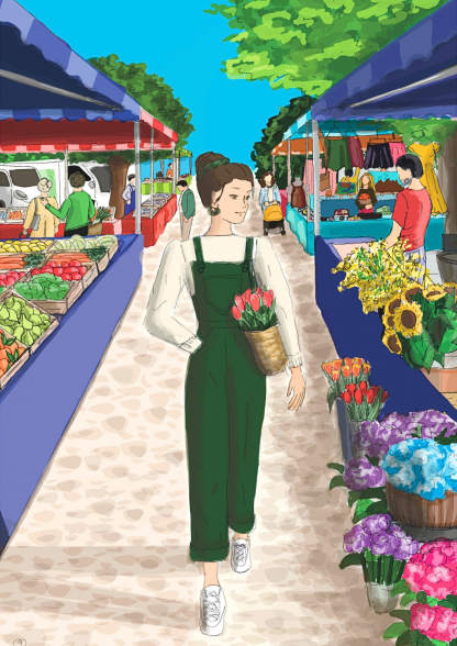 Illustration Le Marché