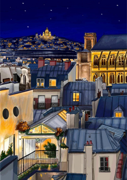 Illustration les Toits de Paris